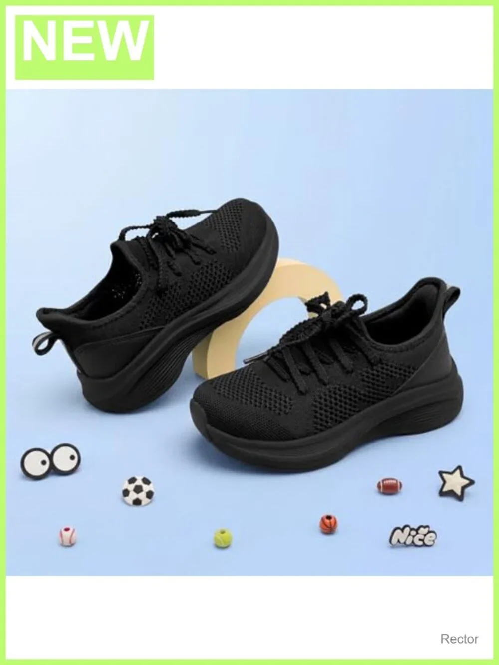 Girls Knit Slip-On Tennis Sneakers Cushioned Running Shoes